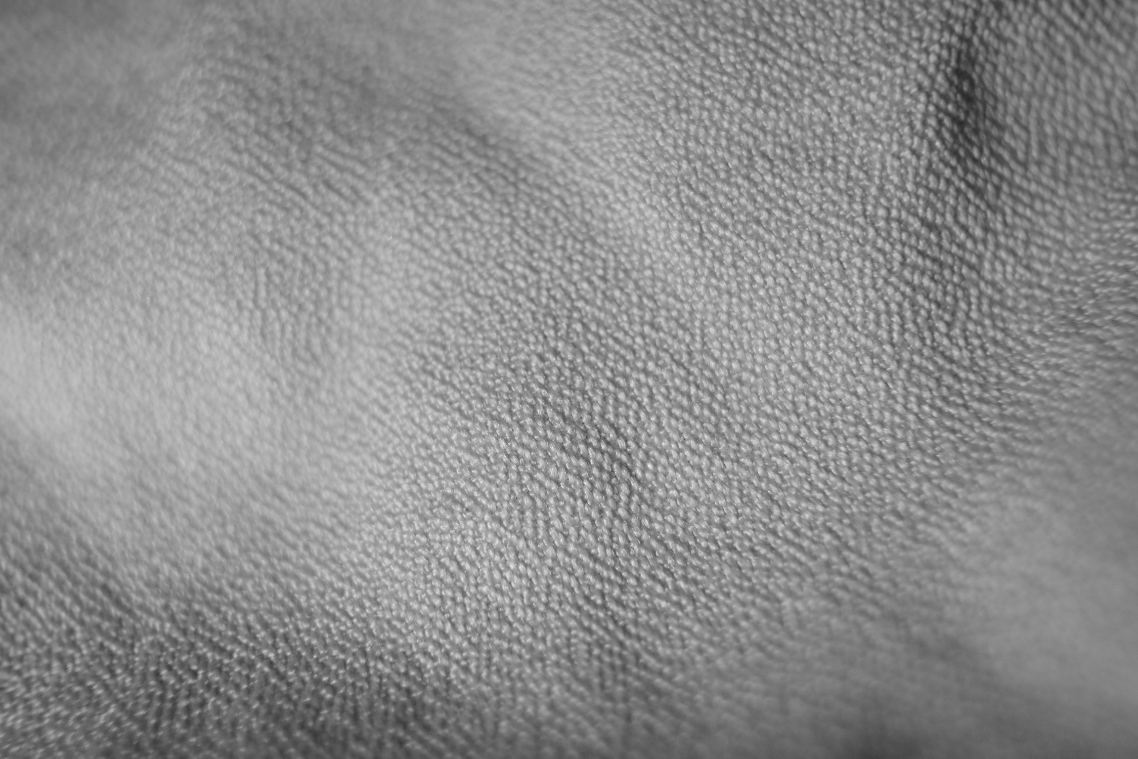 Microfiber cloth close-up, black-and-white photo.